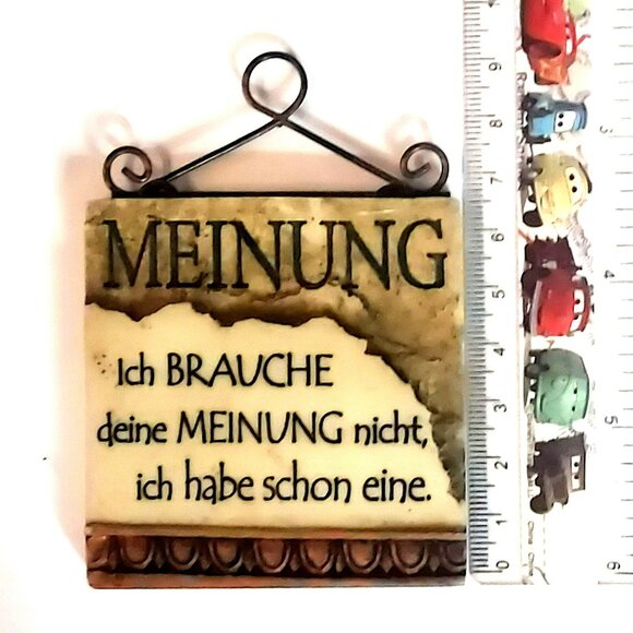 German Meinung Magnet Humor Souvenir Fridge Souvenir - Picture 3 of 3